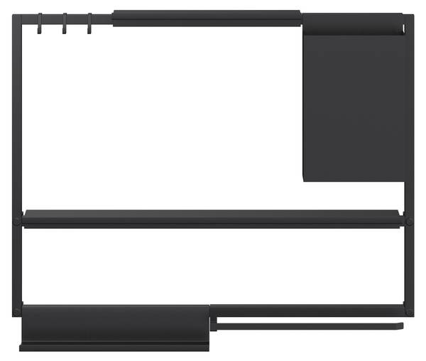 Küchenutensilienhalter SYSTEMSTYLE Schwarz - Metall - 15 x 29 x 8 cm