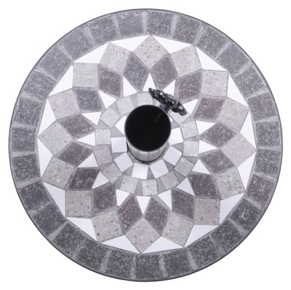 Sonnenschirmständer SASCHA Schwarz - Metall - 44 x 33 x 44 cm