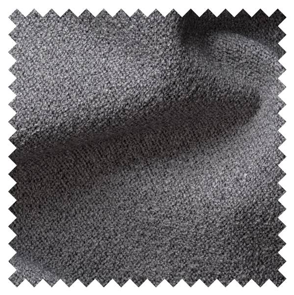 Ecksofa DANDELINO Grau - Ecke davorstehend links - Ottomane davorstehend links
