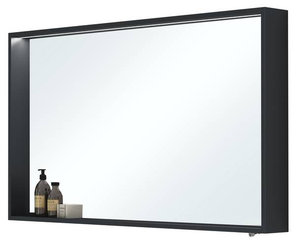 Spiegelschrank-01 Anthrazit - Breite: 120 cm