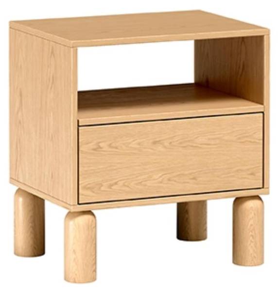 Nachttisch SANDEN Braun - Holzwerkstoff - 55 x 60 x 41 cm