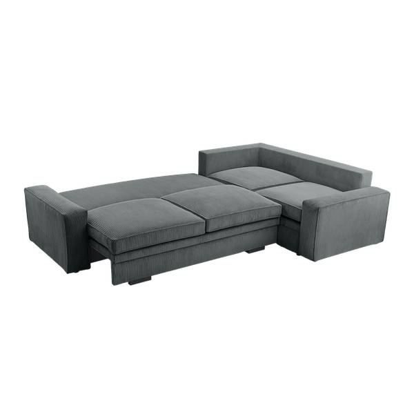 Ecksofa FJORDI Dunkelgrau