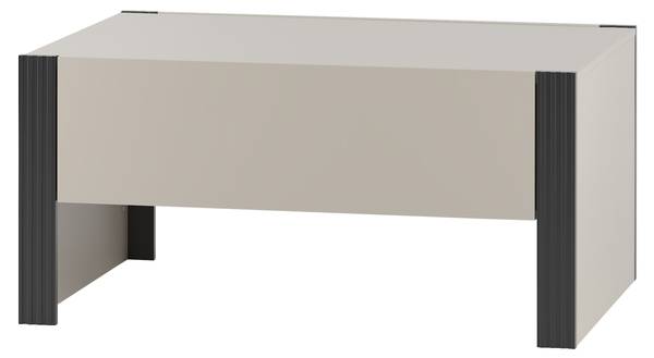 Couchtisch Tore Beige - Schwarz - Holzwerkstoff - 104 x 50 x 72 cm