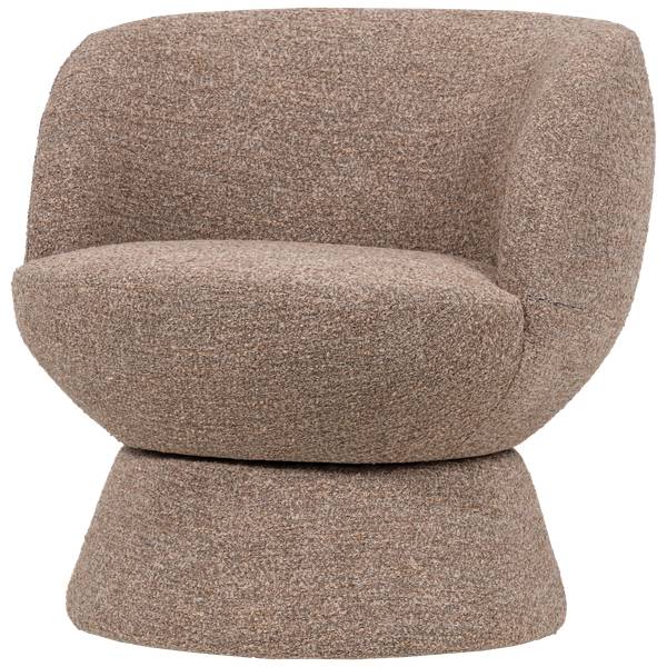 Fauteuil pivotant Shuffle Marron - Marron chevreuil