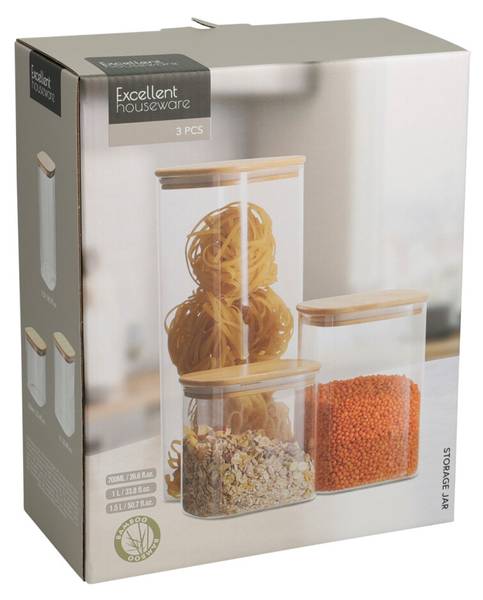 Frischhaltedose CD4000290 3er Set Glas - 10 x 13 x 10 cm