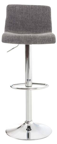 Barhocker Hoover Hellgrau - Silber