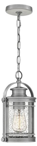 Quoizel Lampe suspendue extérieure Argenté - Métal - 17 x 29 x 14 cm