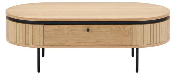 Table basse CARDIONA Noir - Métal - 60 x 40 x 120 cm