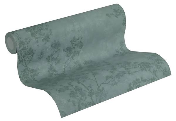 Vliestapete 373973-GU Grün - Fleece - 53 x 1005 x 1 cm