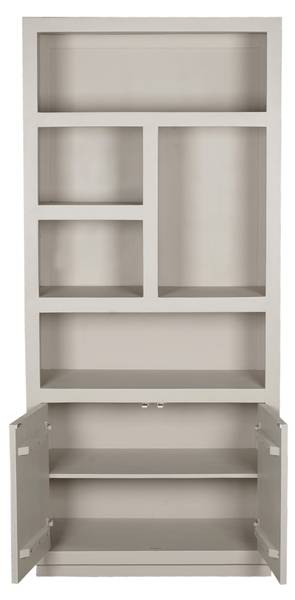 Regal BRUSSEL Beige - Massivholz - 90 x 200 x 45 cm