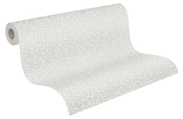Vliestapete Arvona Weiß - Fleece - 2500 x 106 x 1 cm