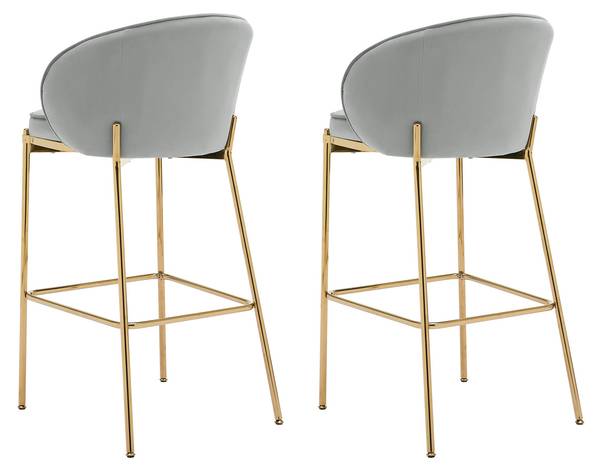 Barhocker Muz BS-1258/GL 2er-Set Grau