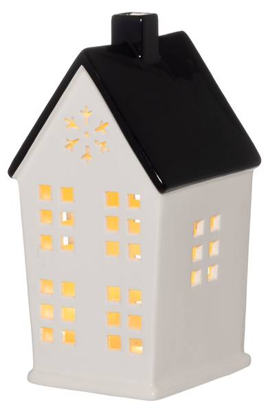 Laterne LED 98999 Weiß - Keramik - 13 x 26 x 13 cm