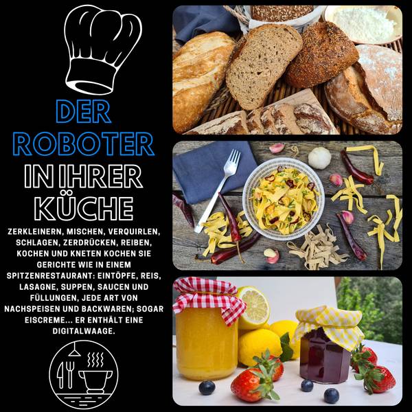 Chef O Matic Kitchen Robot Weiß - Metall - 26 x 41 x 36 cm