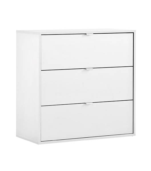 Kommode Die Stilvolle Weiß - 80 x 73 cm