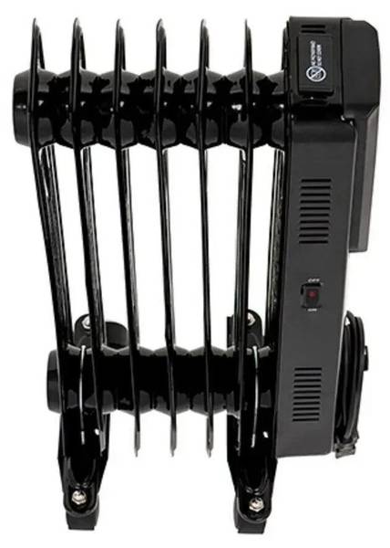 Ölradiator Heizung 450W TCG-626 1-tlg Schwarz - Metall - 13 x 43 x 42 cm