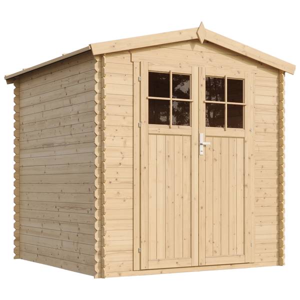 Gartenhaus M343F Beige - Fichte - 200 x 218 x 200 cm