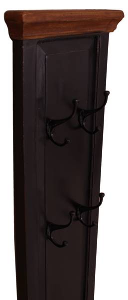 CORSICA Garderobenpaneel Schwarz - Gelb - Mango - 35 x 110 x 8 cm