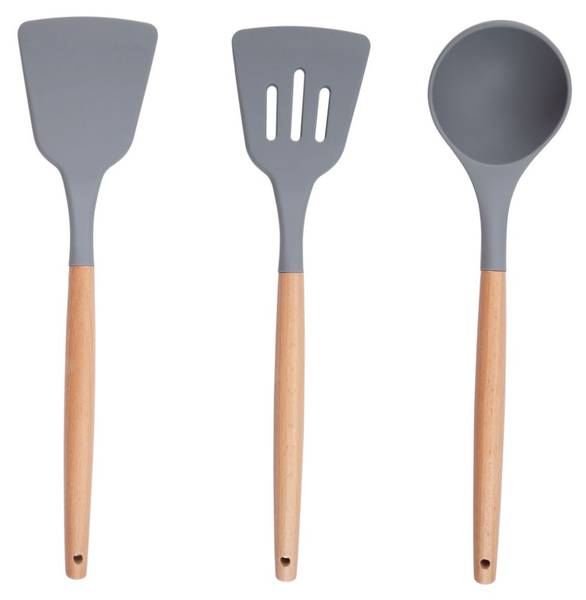 Küchenutensilien-Set MEALKO280005 Grau - Kunststoff - 13 x 32 x 13 cm