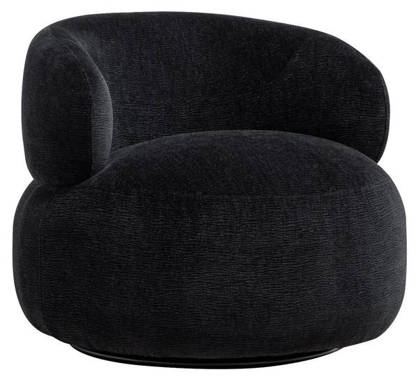 Drehsessel Max Anthrazit - Flachgewebe - Polyester