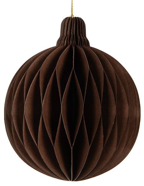 Weihnachtsanhänger WT6605163 Braun - Papier - 8 x 8 x 10 cm