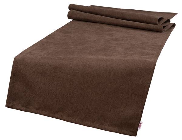 XL Tischläufer FarbTon Braun - Tiefe: 220 cm