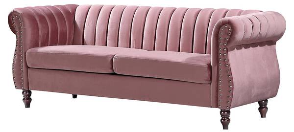 Couchgarnitur TRUMBO 2er-Set Pink - Textil - 150 x 77 x 78 cm