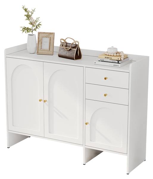 Schuhschrank DianaBA Ⅳ Weiß - Holzwerkstoff - 120 x 90 x 35 cm