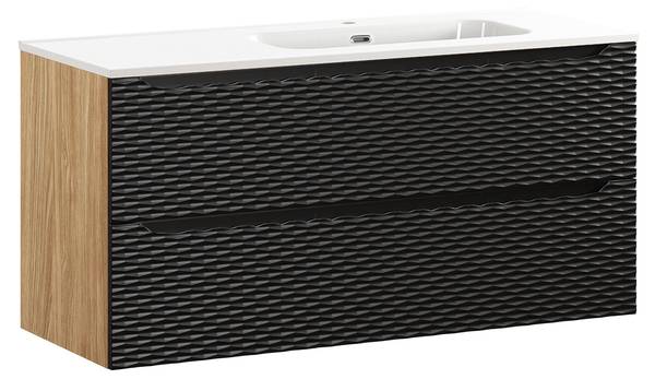 Badmöbel Elora 2er-Set Braun - Melamin - 120 x 57 x 46 cm