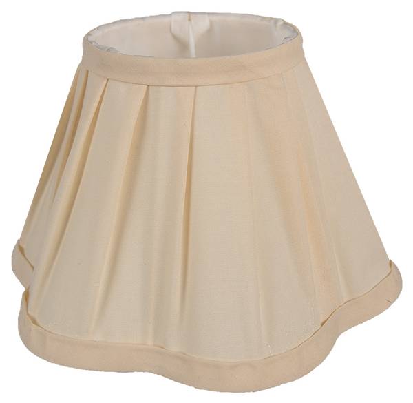 Lampenschirm Frank Beige - Textil - 20 x 13 x 20 cm