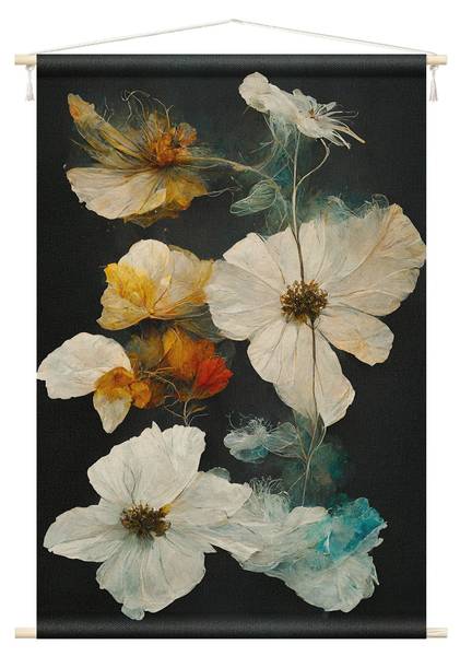 Wandteppich Magische Blüten 145 x 217 cm