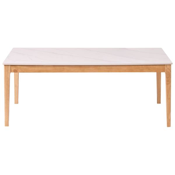 Couchtisch BONNEY Braun - Weiß - Massivholz - 70 x 46 x 120 cm