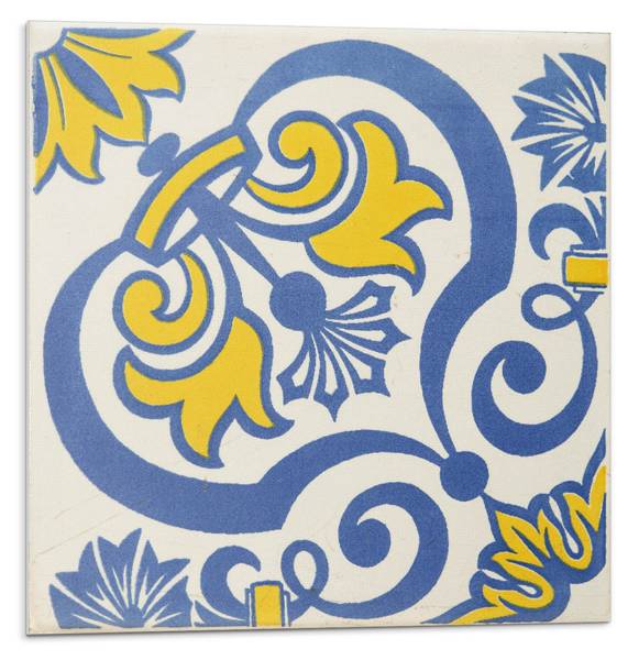 Fliesen Flor Muster 4er Set 50 x 50 cm