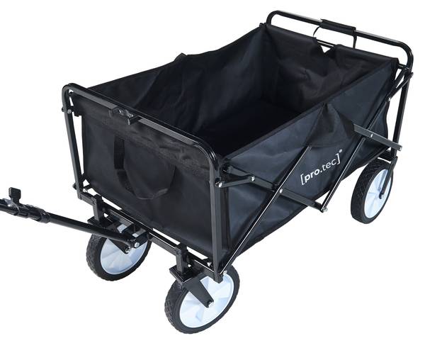 Bollerwagen Stenlille Schwarz - Polyester - Stahl - 84 x 102 x 55 cm