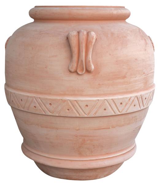 Bloempot Kruik XXL PREMIUM bruin - terracotta - 130 x 140 x 130 cm