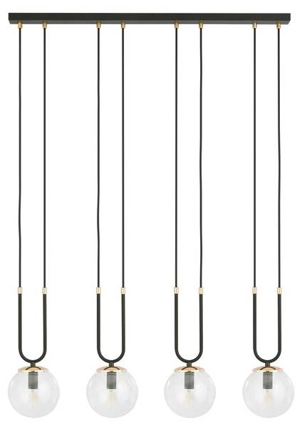 Pendelleuchte VK86818473 Schwarz - Stahl - 1 x 115 x 1 cm