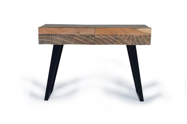 Konsole 1376 Braun - Massivholz - 40 x 77 x 110 cm