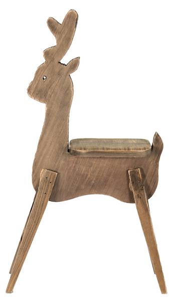 Pflanzentischchen Rentier Mason Braun - Holzwerkstoff - 15 x 69 x 42 cm
