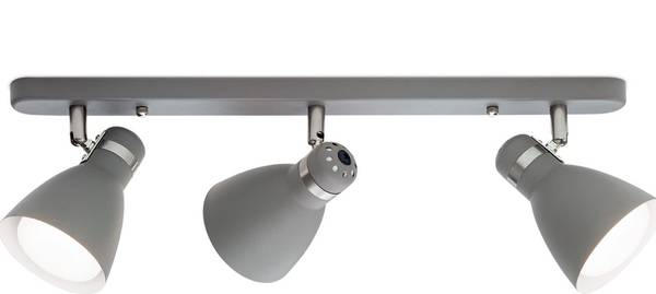 Plafondlamp SCHOOL grijs - metaal - 15 x 14 x 55 cm