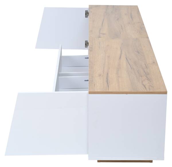 TV-meubel Astraios Ⅰ hout - wit