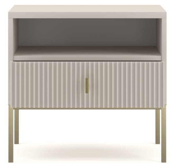 Nachttisch MAGGIORE NS54 1D Beige - Gold