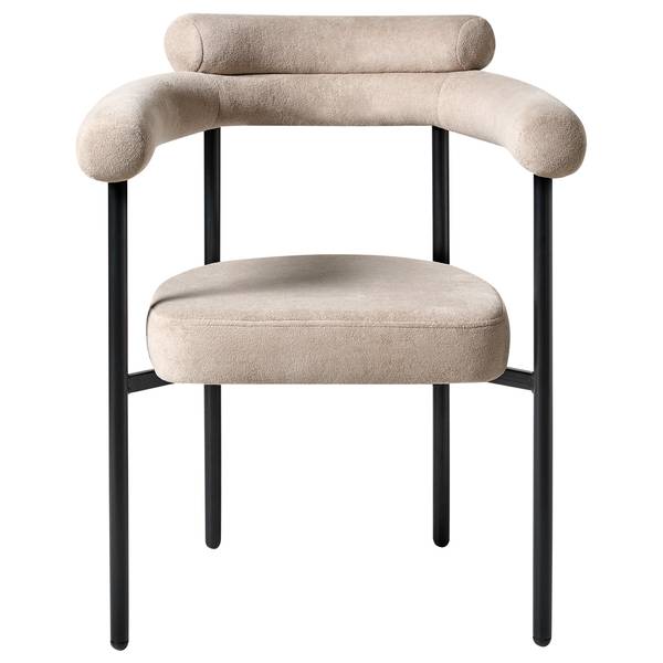 Stuhl LYNEY 2-tlg Beige - Schwarz