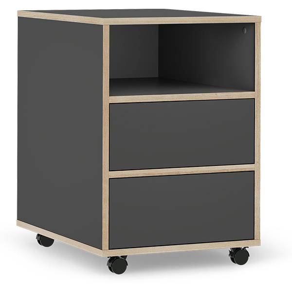 Rollcontainer Tetrix 56549 Grau - Holzwerkstoff - 42 x 61 x 55 cm