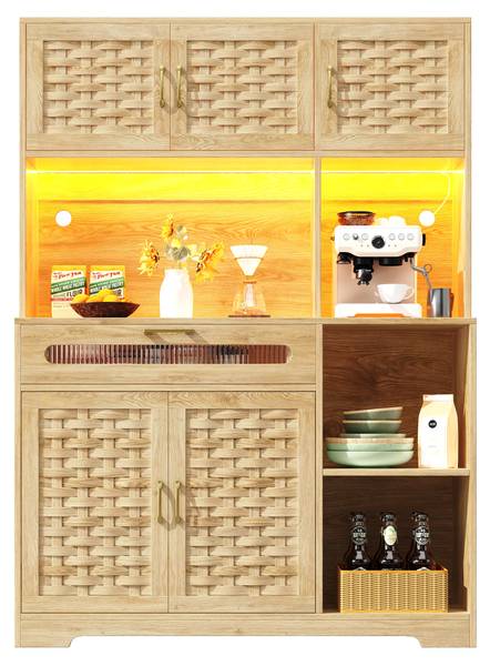Küchenschrank Thetis Ⅰ Braun - Holzwerkstoff - Metall - 40 x 180 x 120 cm