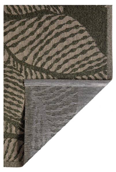 Recycelter Outdoor-Teppich Flora Grün - Textil - 200 x 1 x 290 cm