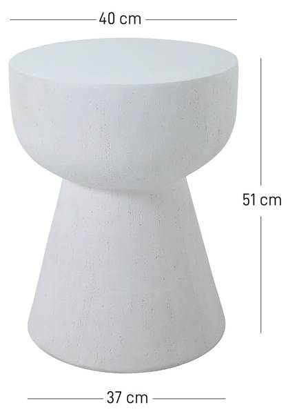 Beistelltisch SORSELE Weiß