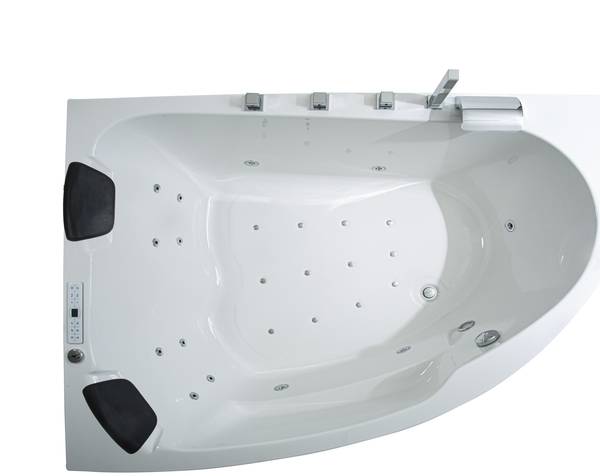PREMIUM Indoor Whirlpool Guam Li. Weiß - Polyacryl - 130 x 70 x 180 cm
