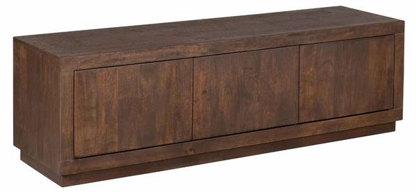 TV-Möbel BRUSSEL Braun - Massivholz - 150 x 46 x 42 cm