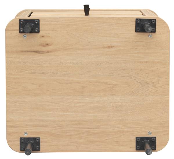 Nachttisch MALAGA Braun - Holzwerkstoff - 40 x 55 x 48 cm