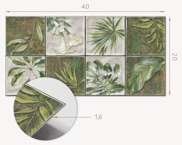 Vinylplatte 00283380 (10er-Set) 40 x 20 cm